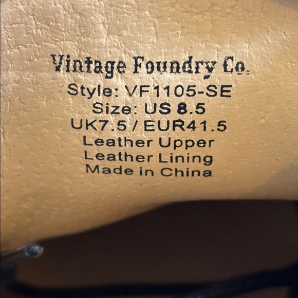 Vintage Foundry Co. NYC Est 2014, Black Leather Oxford Shoes - Picture 10 of 10